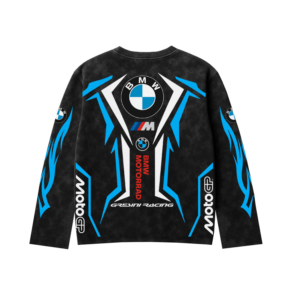 BMW Apex Acid Wash Full Sleeve Tee