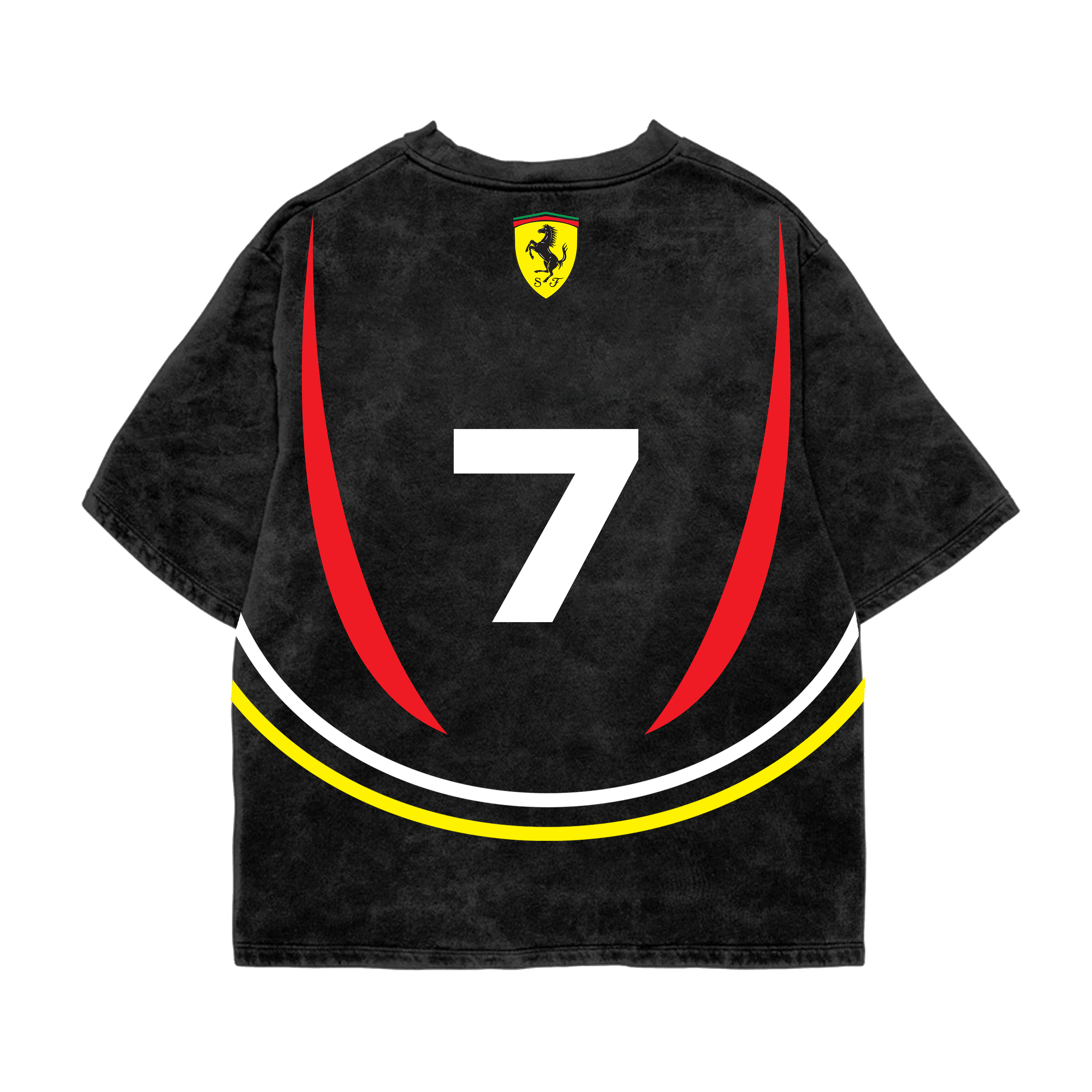 Ferrari Oversized Acid Wash Tee