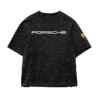 Porsche Oversized Acid Wash Tee