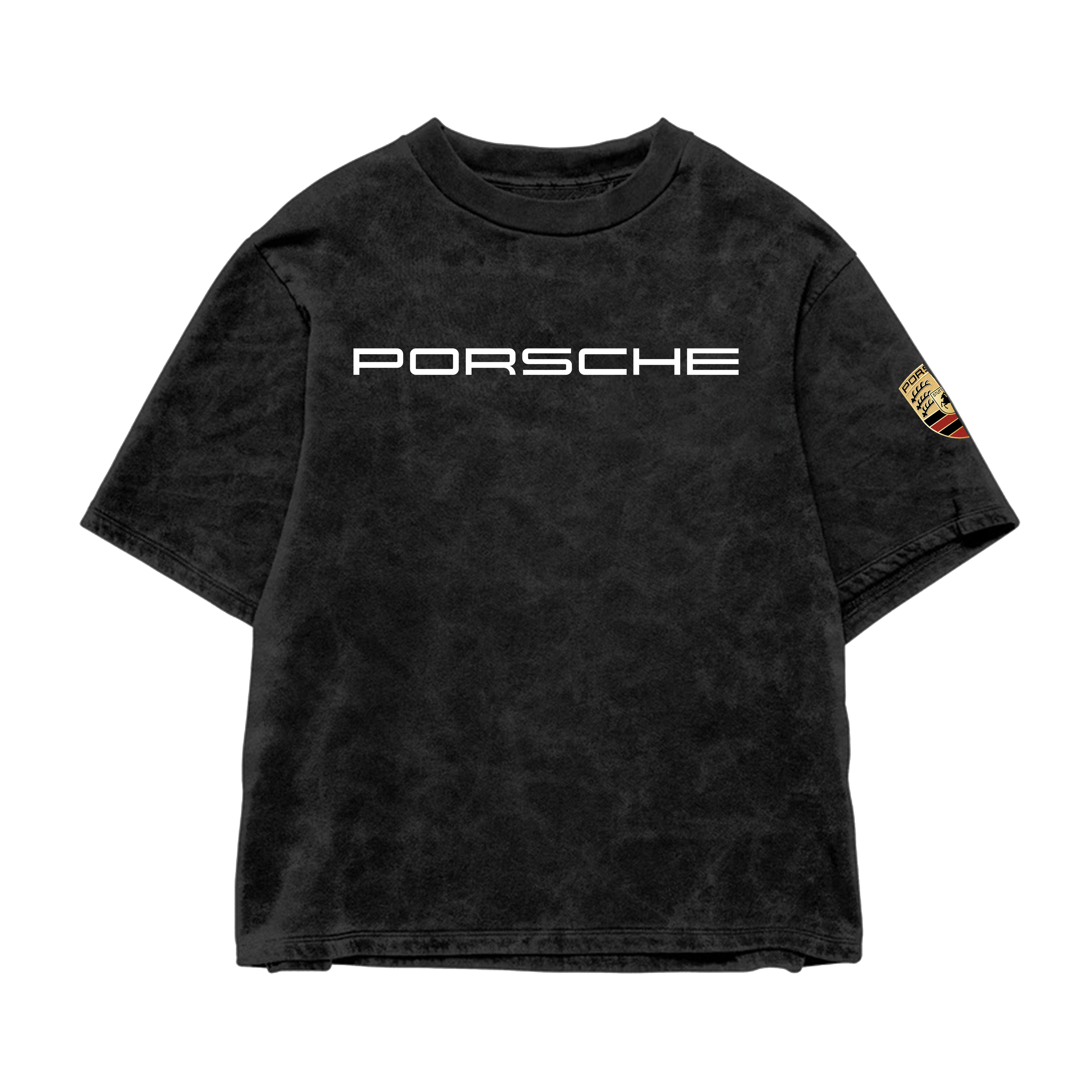 Porsche Oversized Acid Wash Tee