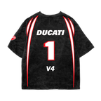 Ducati Oversized Acid Wash Tee