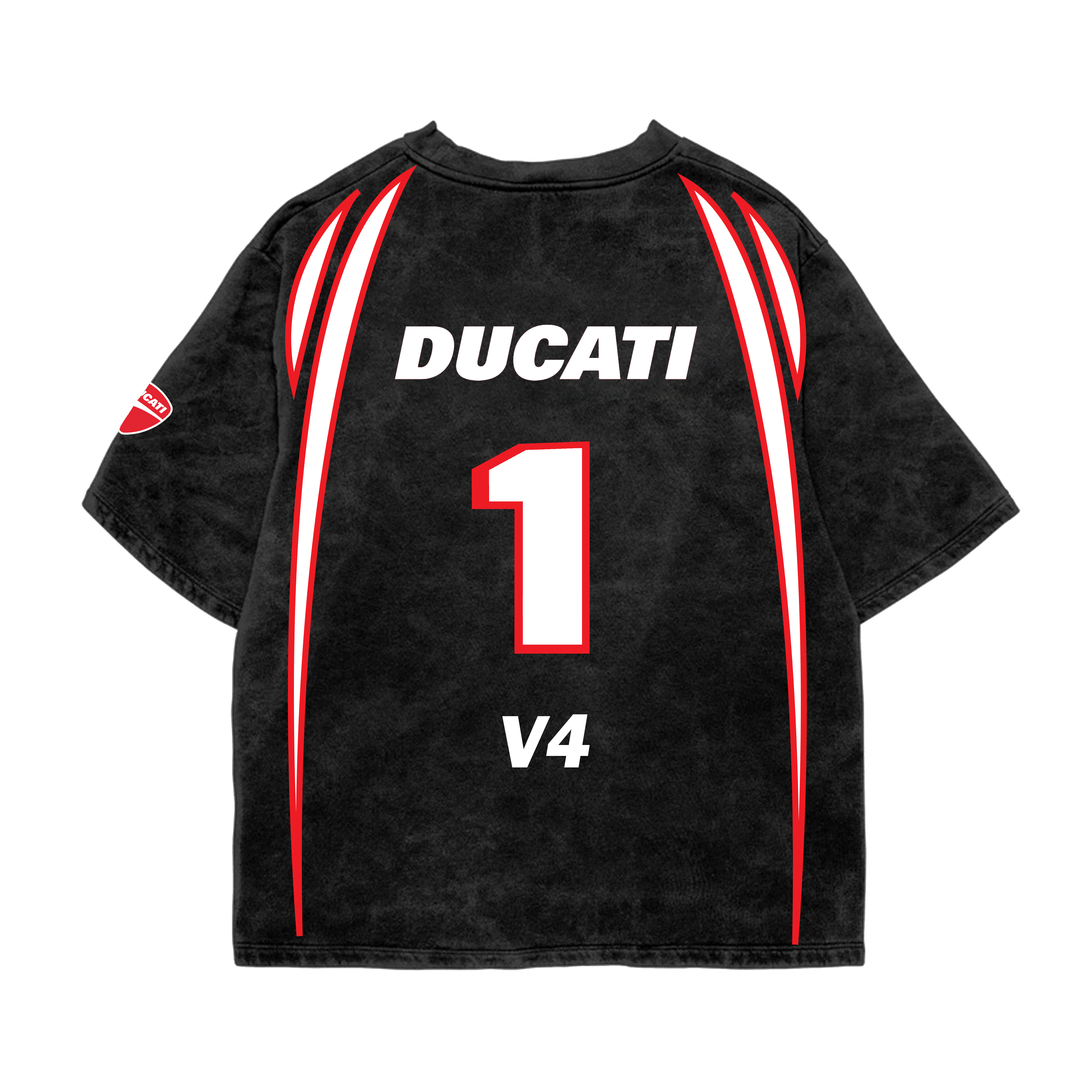 Ducati Oversized Acid Wash Tee