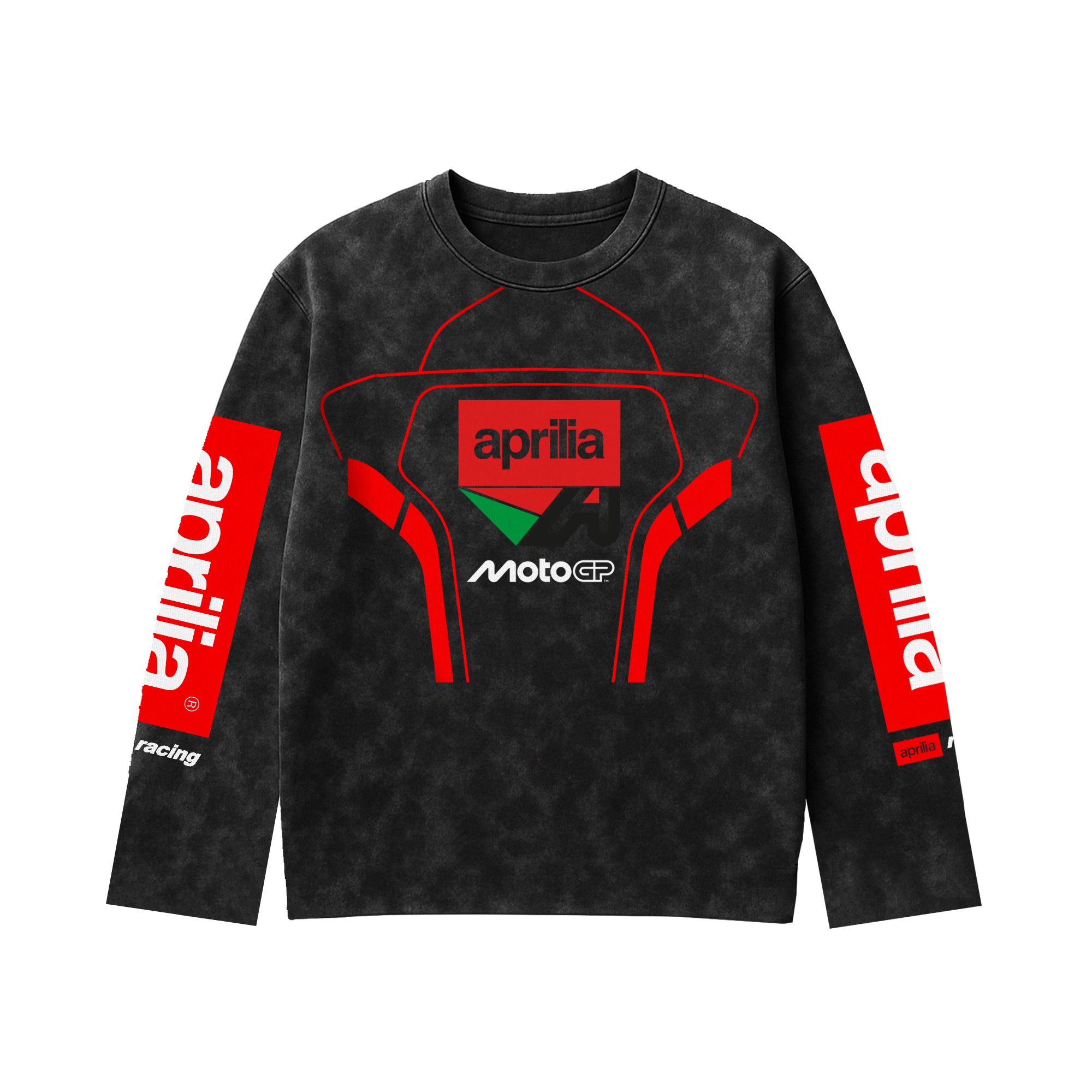 Aprilia Drift Acid Wash Full Sleeve Tee