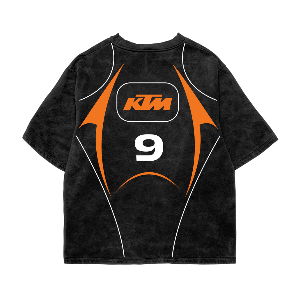 KTM Oversized Acid Wash Tee