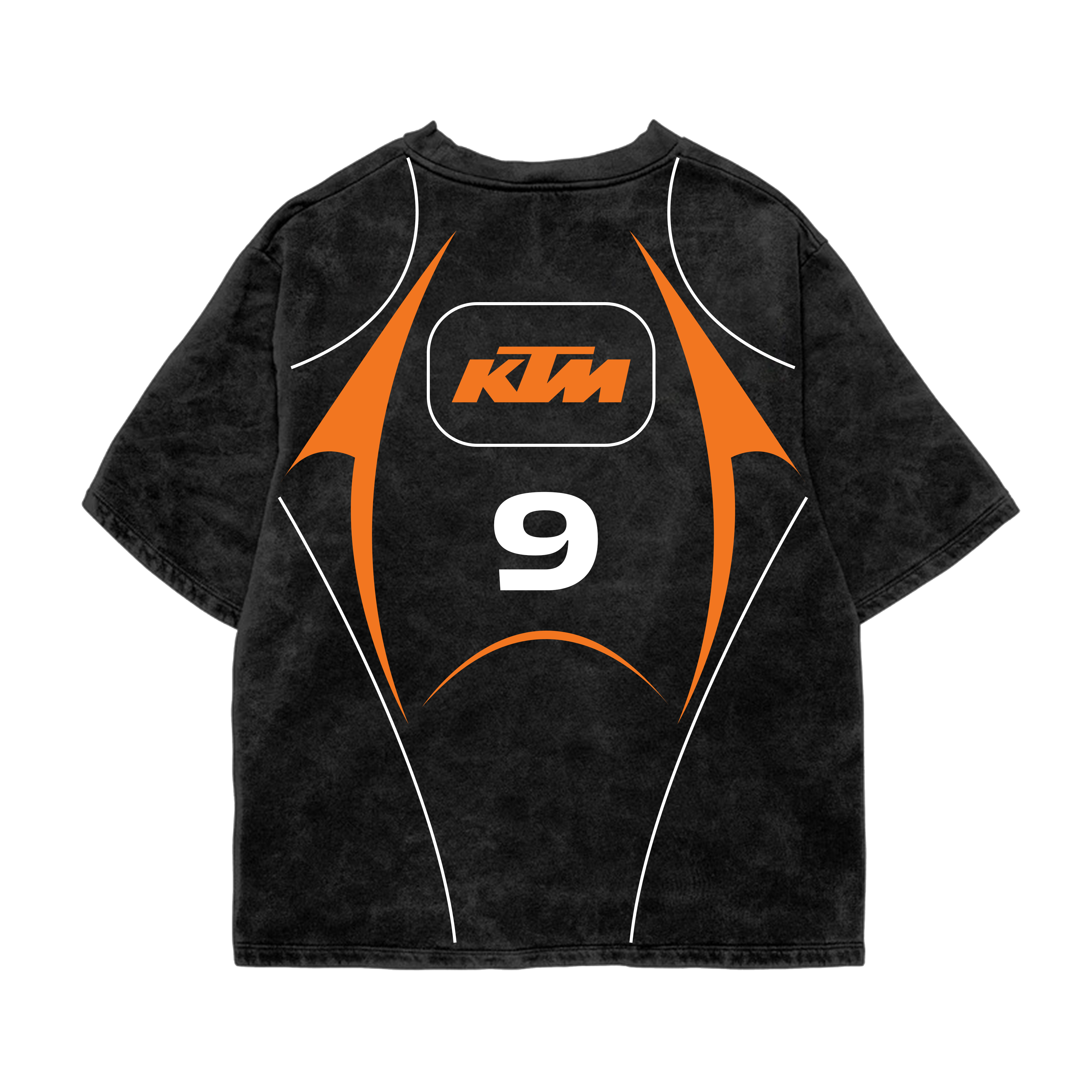 KTM Oversized Acid Wash Tee