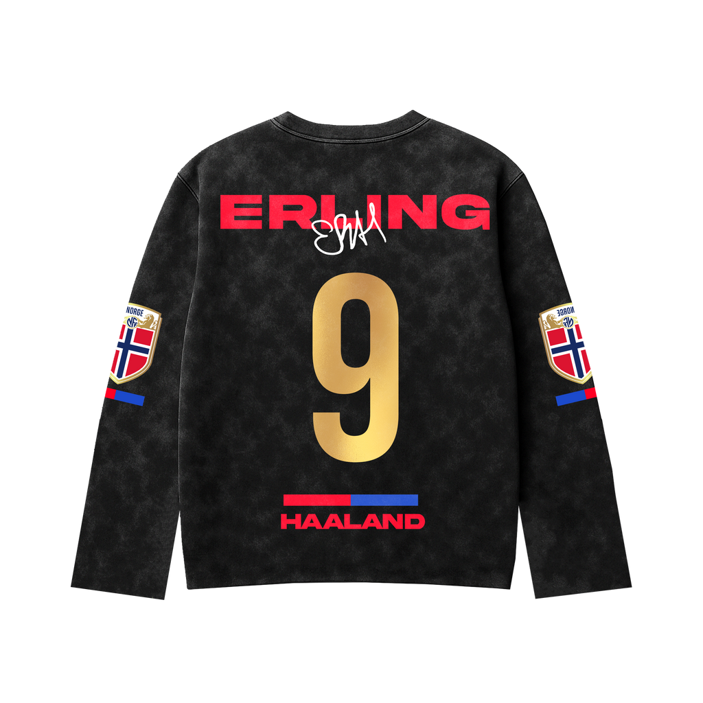 Haaland Acid Wash Full Sleeve Tee