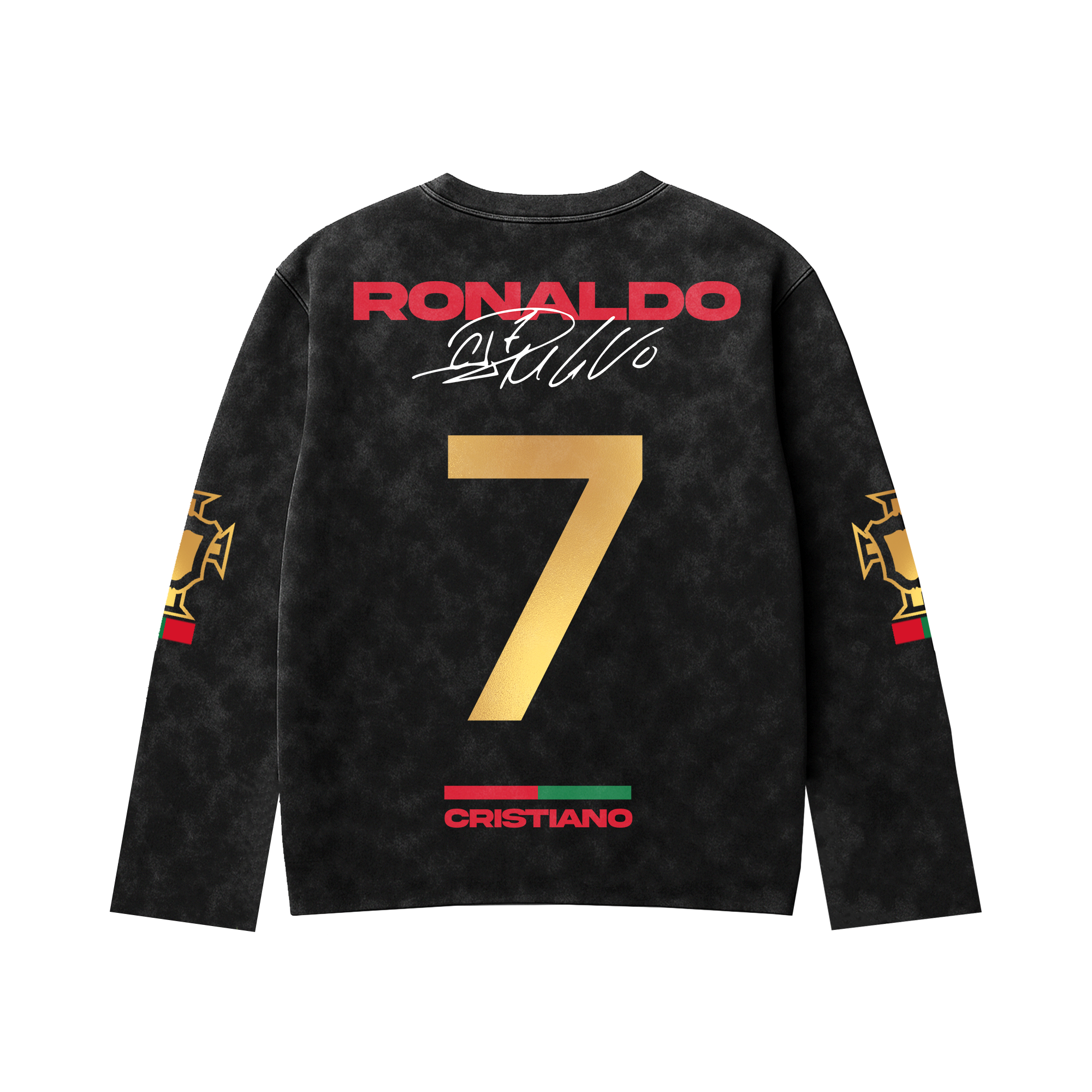 Ronaldo Acid Wash Full Sleeve Tee