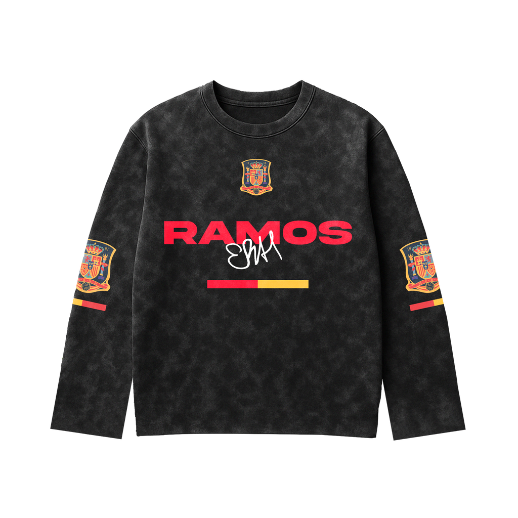 Ramos Acid Wash Full Sleeve Tee