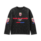 Haaland Acid Wash Full Sleeve Tee