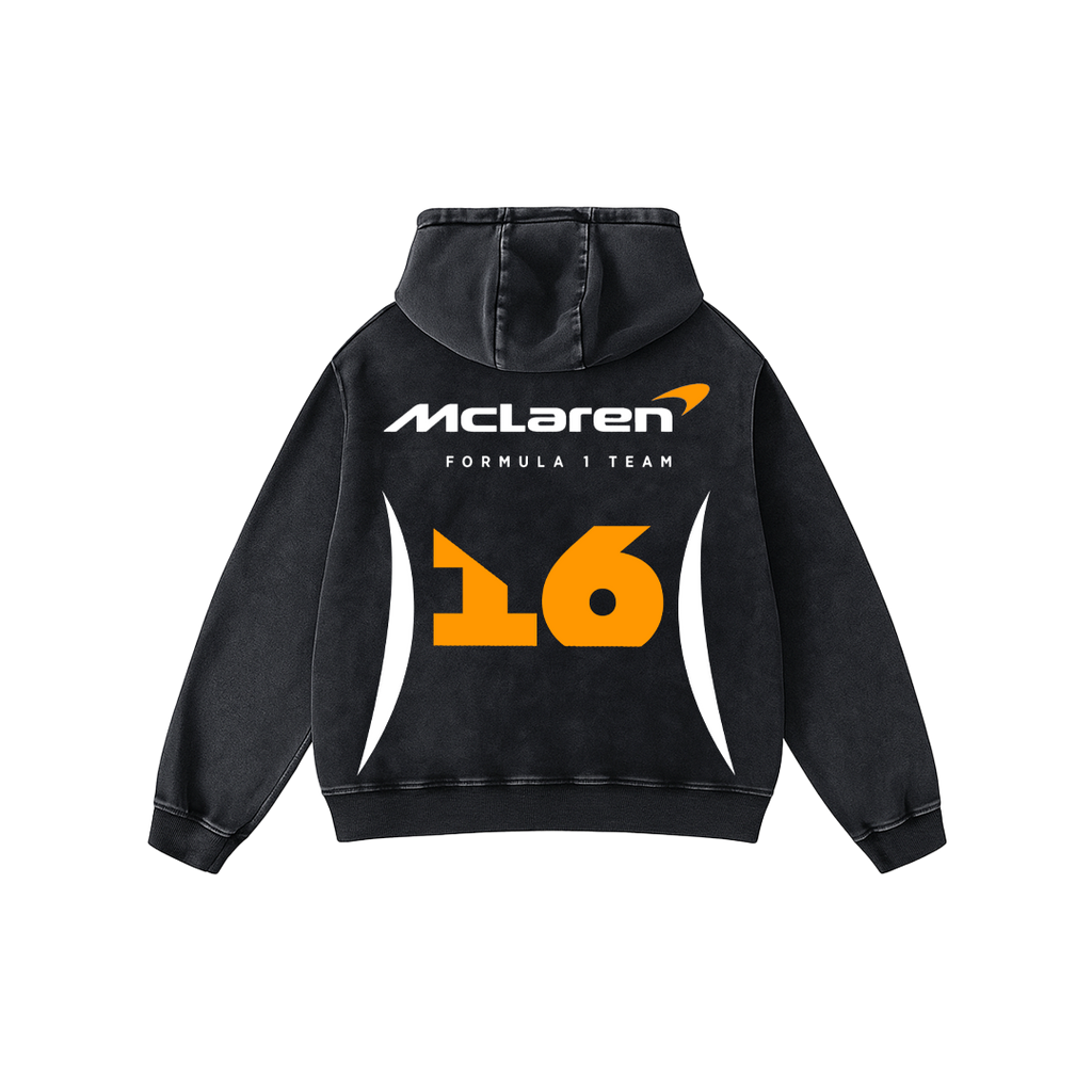 Mclaren Oversized Acid Wash Hoodie