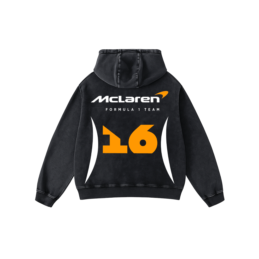 Mclaren Oversized Acid Wash Hoodie