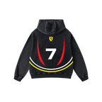 Ferrari Oversized Acid Wash Hoodie