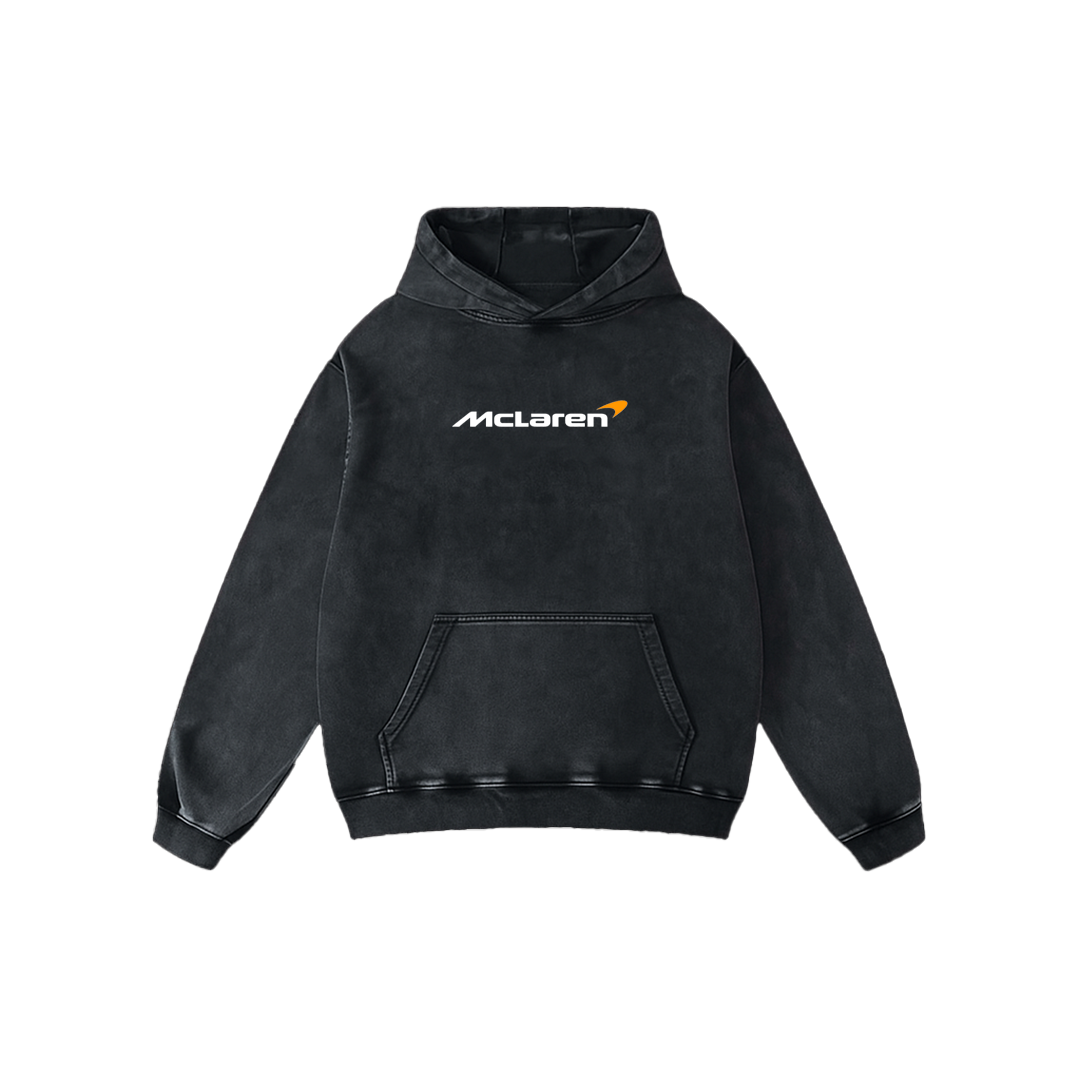 Mclaren Oversized Acid Wash Hoodie