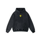 Ferrari Oversized Acid Wash Hoodie