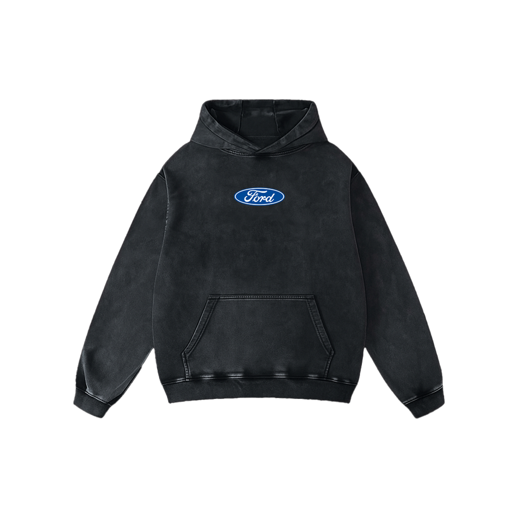 Ford Oversized Acid Wash Hoodie