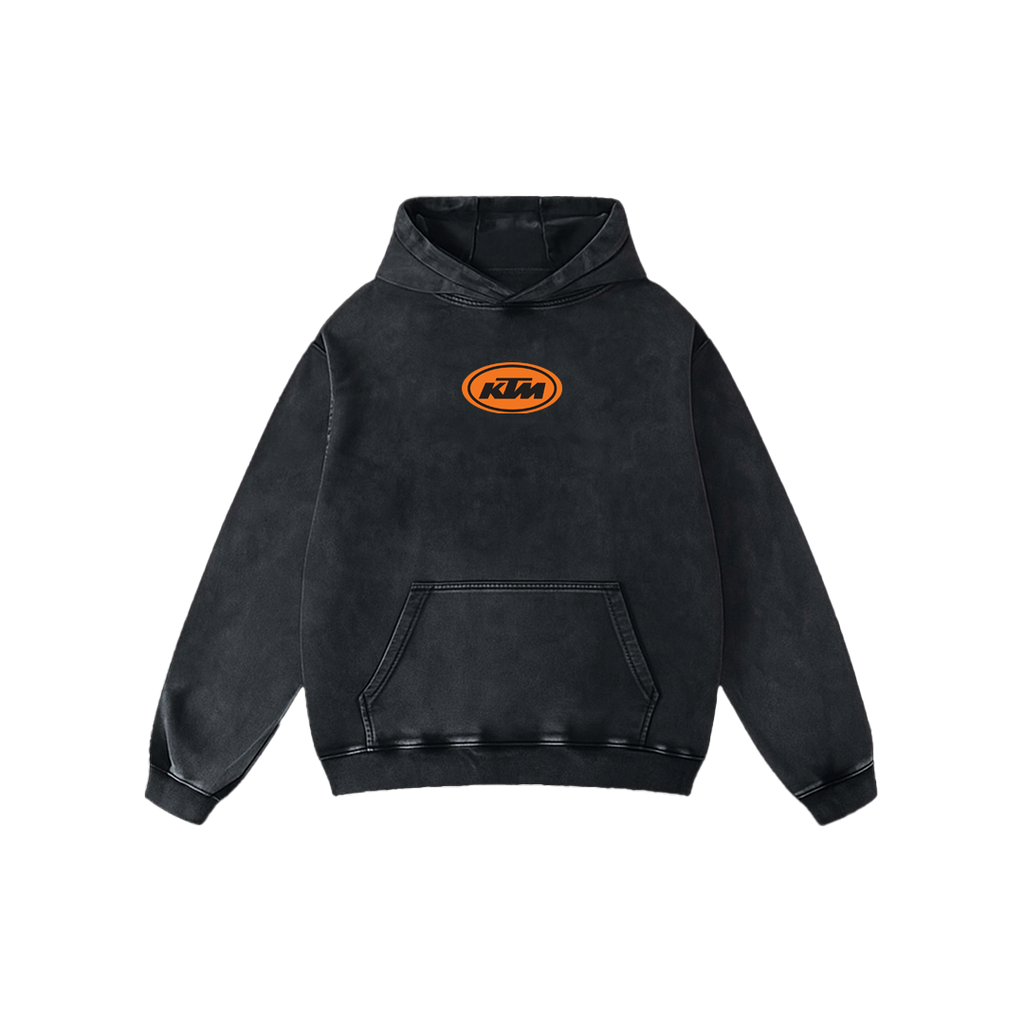 KTM Oversized Acid Wash Hoodie